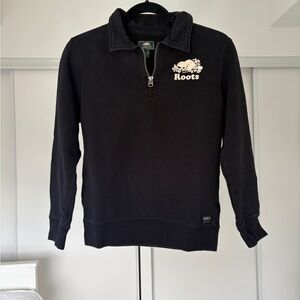 Roots Kids Boys Half Zip Stein Sweatshirt